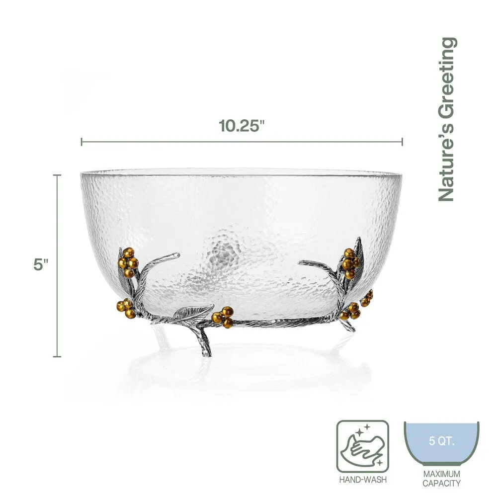 Fitz and Floyd Natures Greetings ciotola insalata foglie