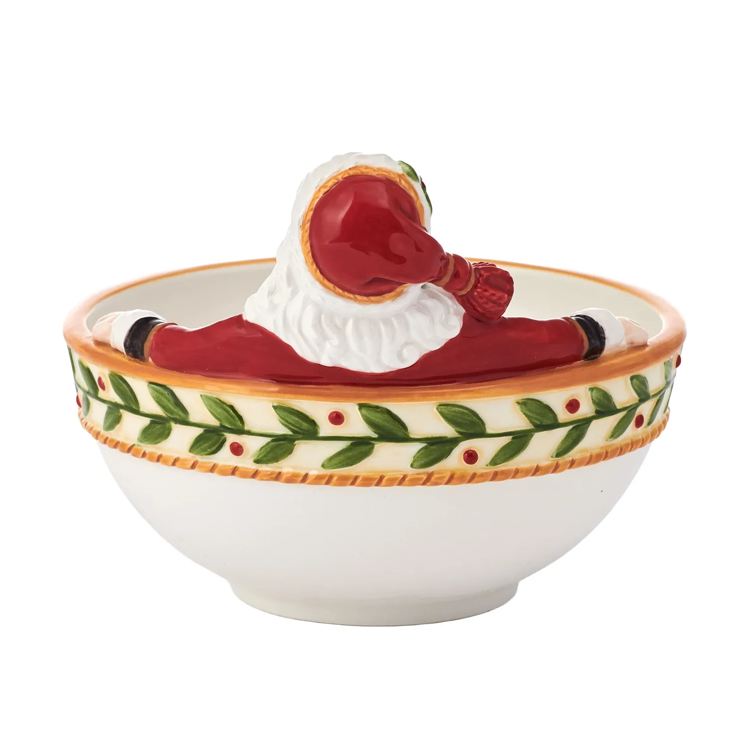 Fitz and Floyd Santa's Gift Small ciotola caramelle natale