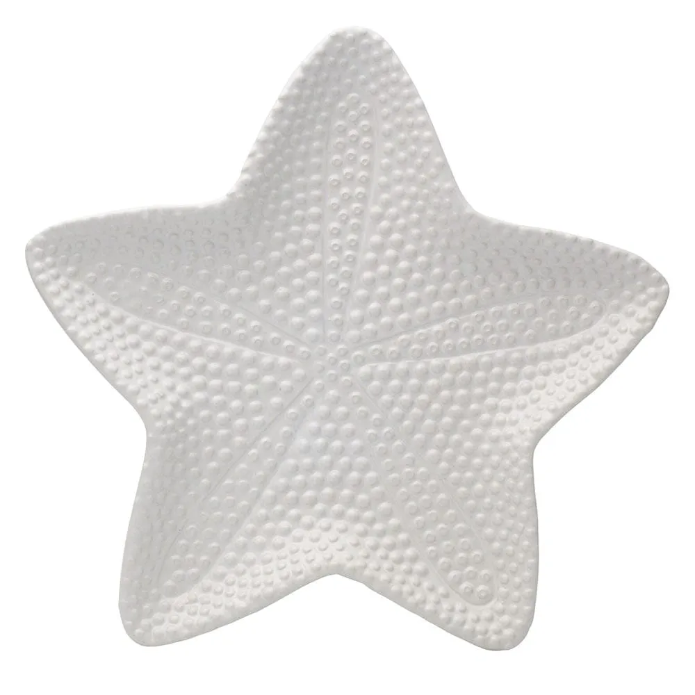 Fitz and Floyd Coastal Home vassoio stella marina bianco 36 cm