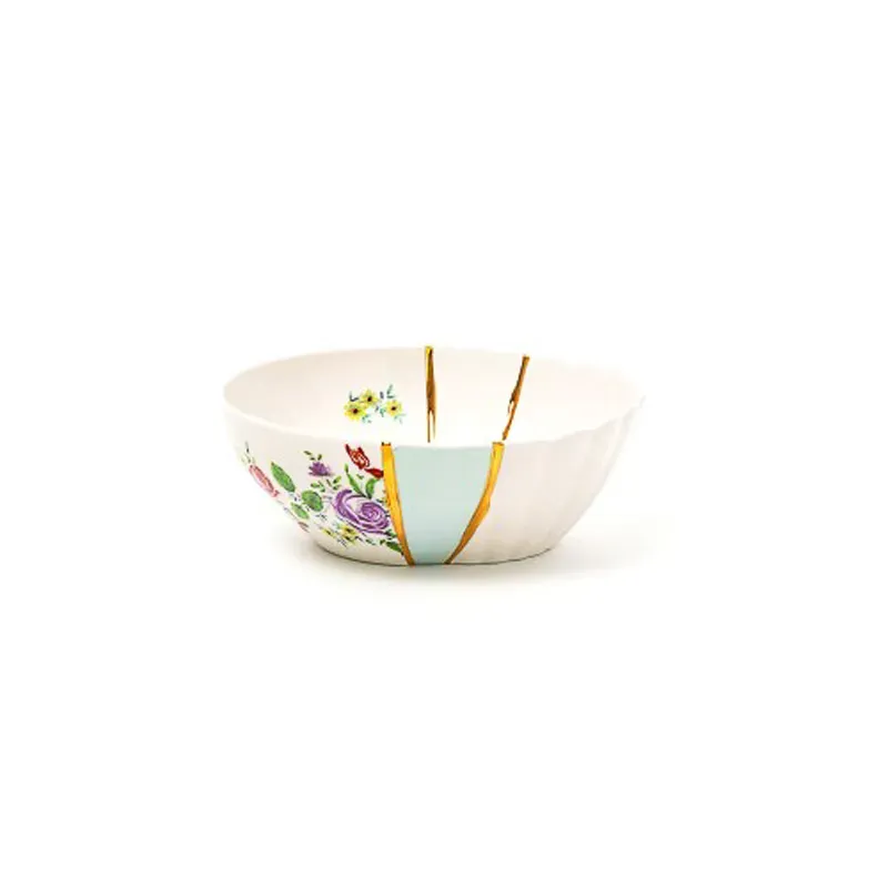 Seletti Kintsugi ciotola n.3 porcellana oro