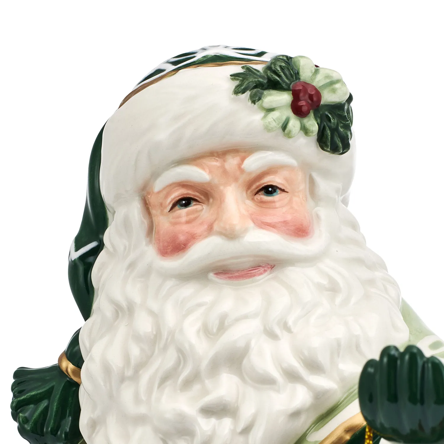 Fitz and Floyd Winter Frost Santa statuina Babbo Natale 18 IN