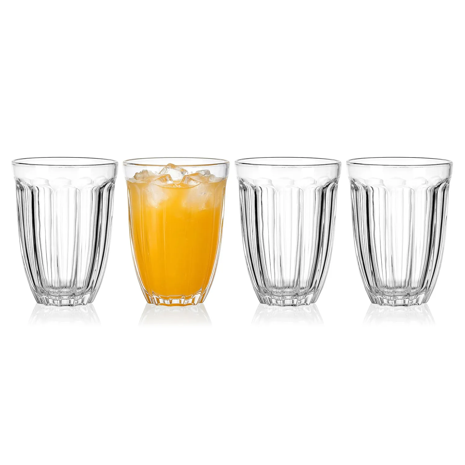Fitz and Floyd Vintage Scoop bicchieri highball vetro 4 pezzi