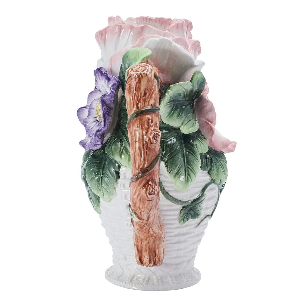 Fitz and Floyd Jardin brocca vaso bouquet floreale