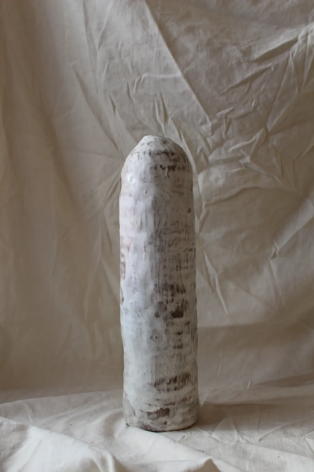 Studio Delta Pottery Guardiano vaso bottiglia grès rosso 37 cm