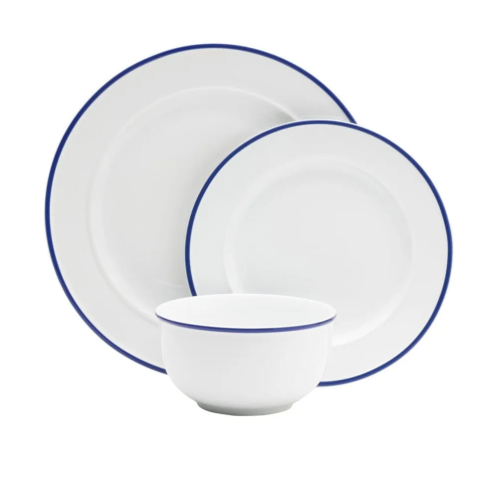 Fitz and Floyd Everyday Bistro servizio piatti 12pz blu