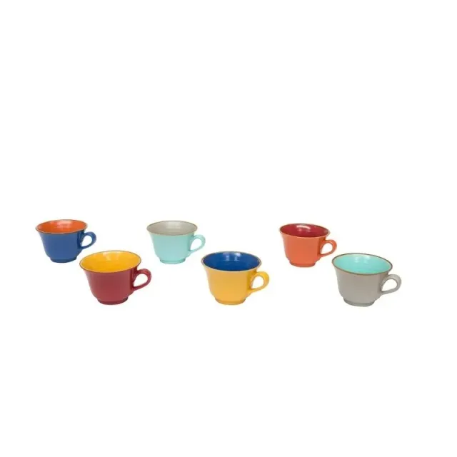 Novità Home Mediterraneo set 6 tazze colazione gres