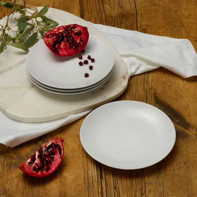 Fitz and Floyd Everyday White Coupe Piatti Insalata 19,7cm 4Pz