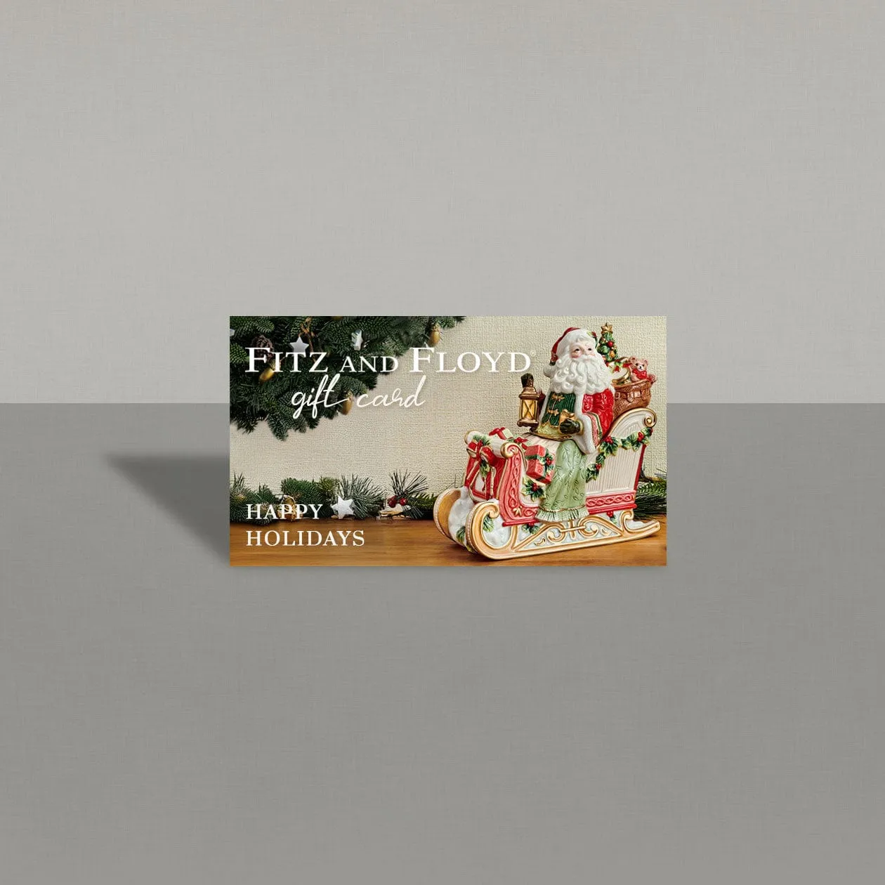 Fitz and Floyd Happy Holidays gift card regalo digitale