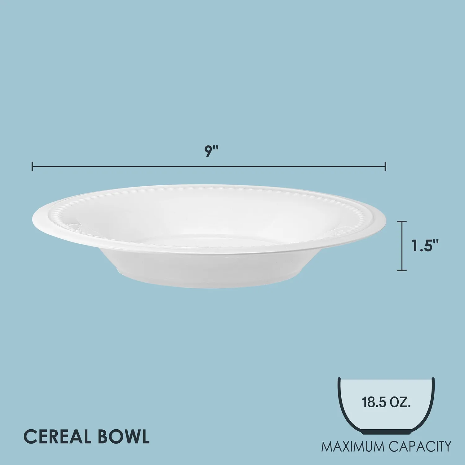 Fitz and Floyd Nevaeh White ciotole zuppa 4 pezzi