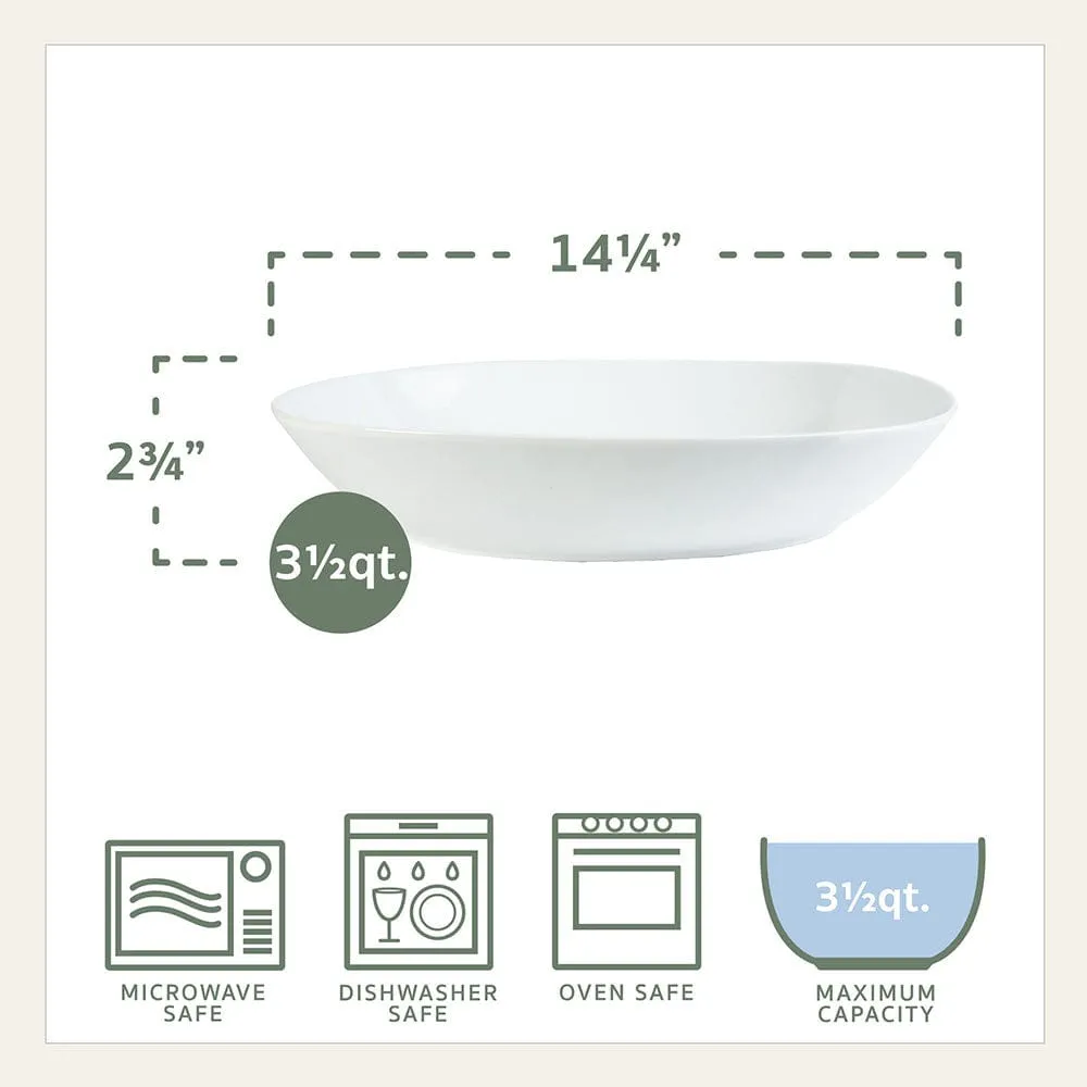 Fitz and Floyd Everyday White Serve Bowl ciotola ovale 36,2 cm