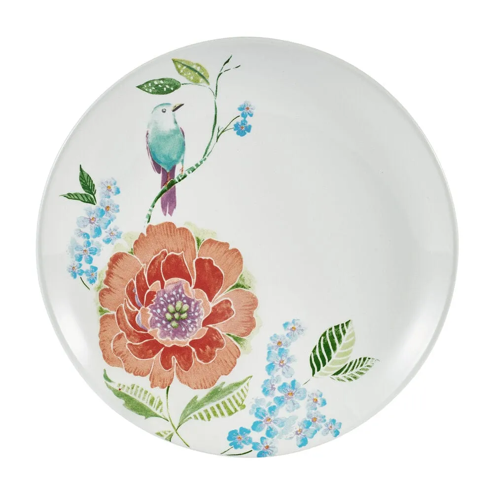 Fitz and Floyd Meadow set 4 piatti insalata fiori