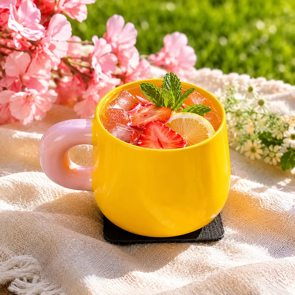 Silwy Tazza con Manico Magnetica Candylemon Porcellana