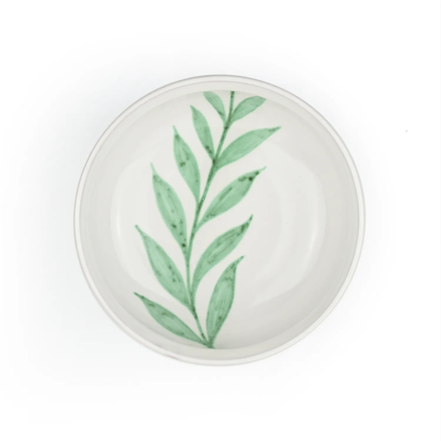 400 Gon Foglia 01 piatto ceramica decoro foglia artigianale