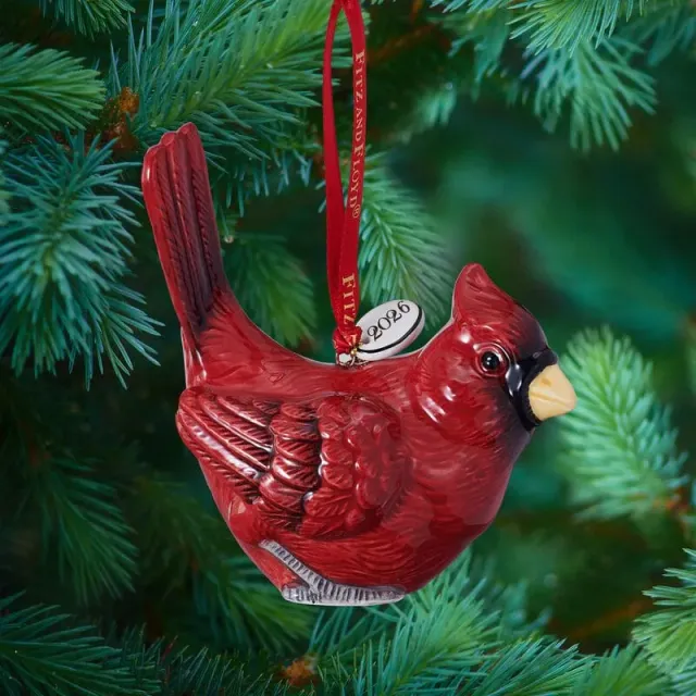 Fitz and Floyd Cardinal Christmas ornamento 2026 cardinale