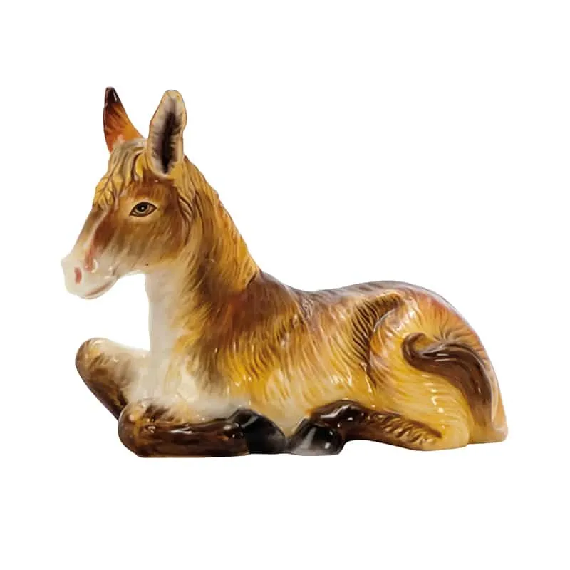 Fitz and Floyd Nativity Statuetta Asino Presepe 14 cm Gres