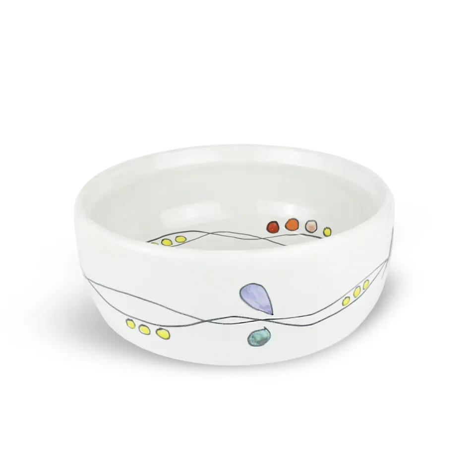 400 Gon Gipsy piatto ceramica decorato boho artigianale