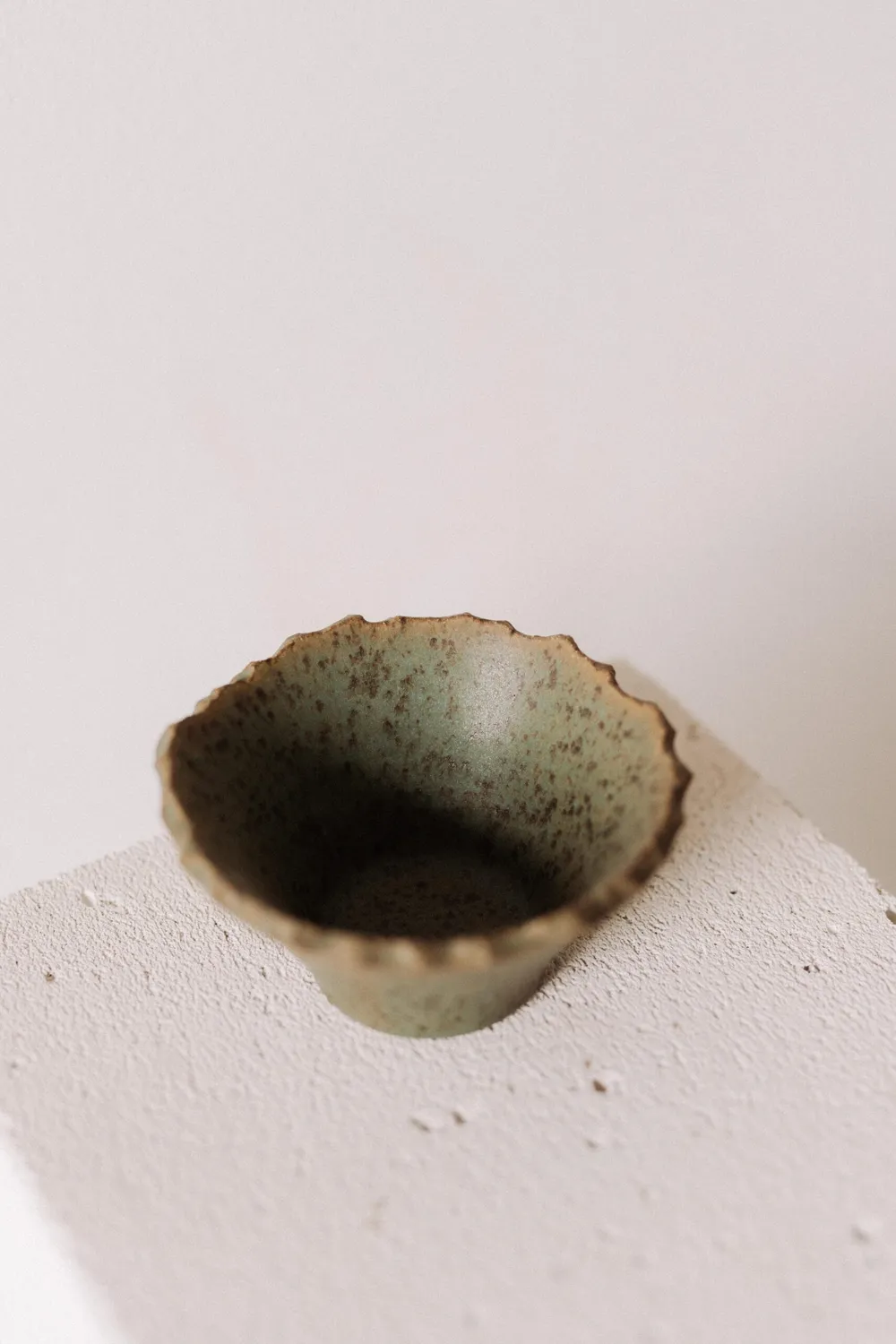 Poemi M'amuse ciotola conica ceramica 13,5 cm verde