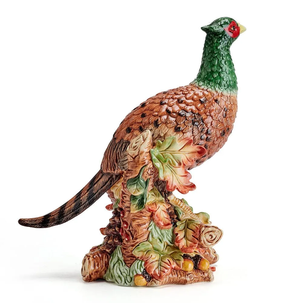Fitz and Floyd Harvest statuetta fagiano ceramica 27 cm