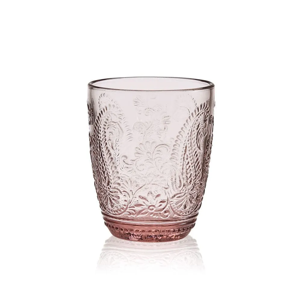 Fitz and Floyd Maddi set 4 bicchieri whisky rosa blush 300 ml