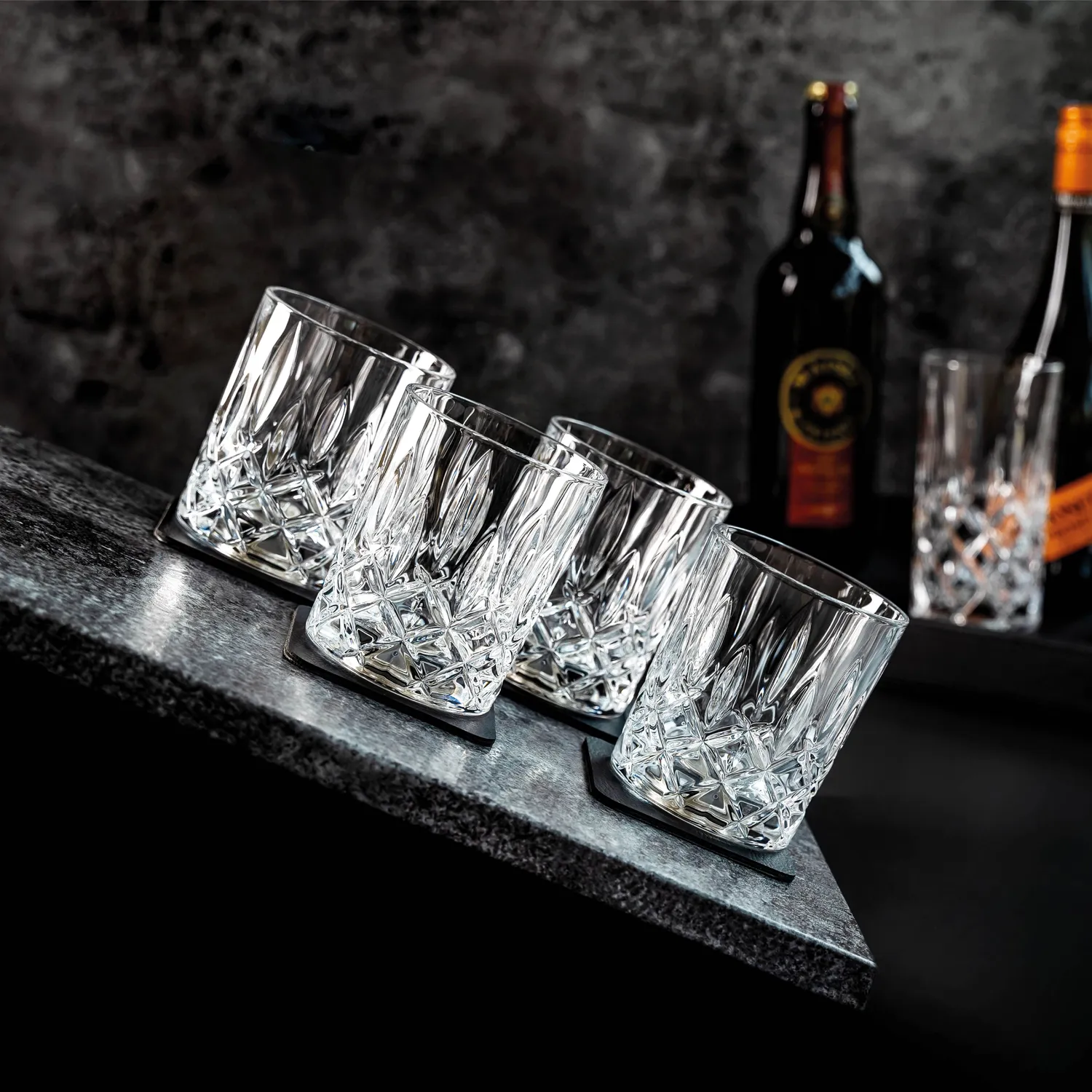 Silwy Whisky Diamond bicchieri magnetici set 4 pezzi Tritan