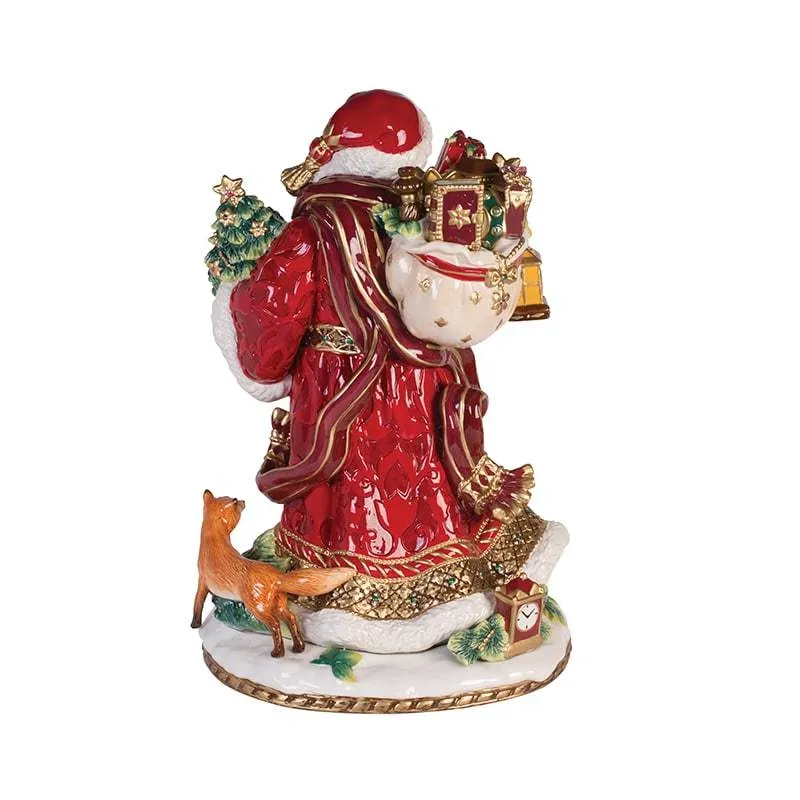 Fitz and Floyd Renaissance Holiday Statuina Babbo Natale 47 cm