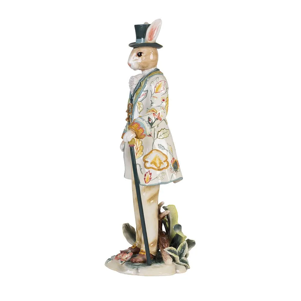 Fitz and Floyd Dapper Rabbits Coniglio Maschio 51 cm ceramica