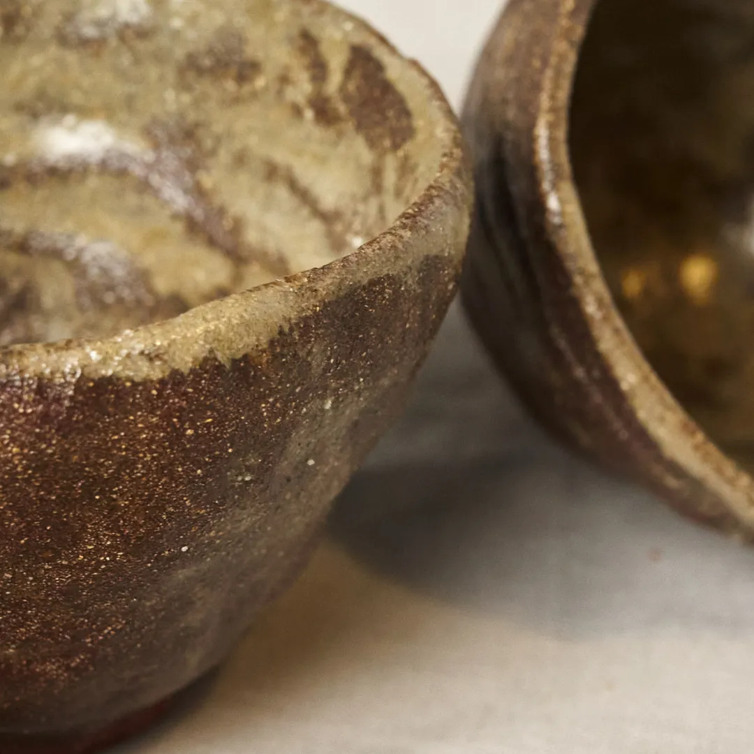 Studio Delta Pottery Umbral set 2 cup grès cenere
