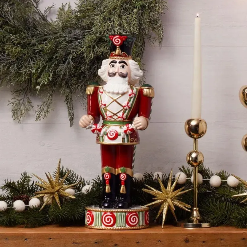 Fitz and Floyd Holiday Nutcracker Sugar Plum Prince 16.5 schiaccianoci 42 cm