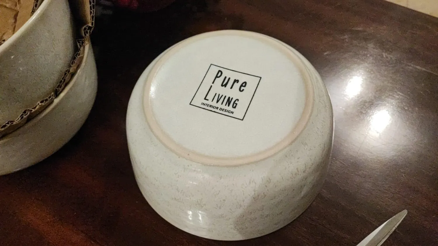 Pure Living Ibiza Tazzine 350 ml Set 6 Tazze beige stoneware