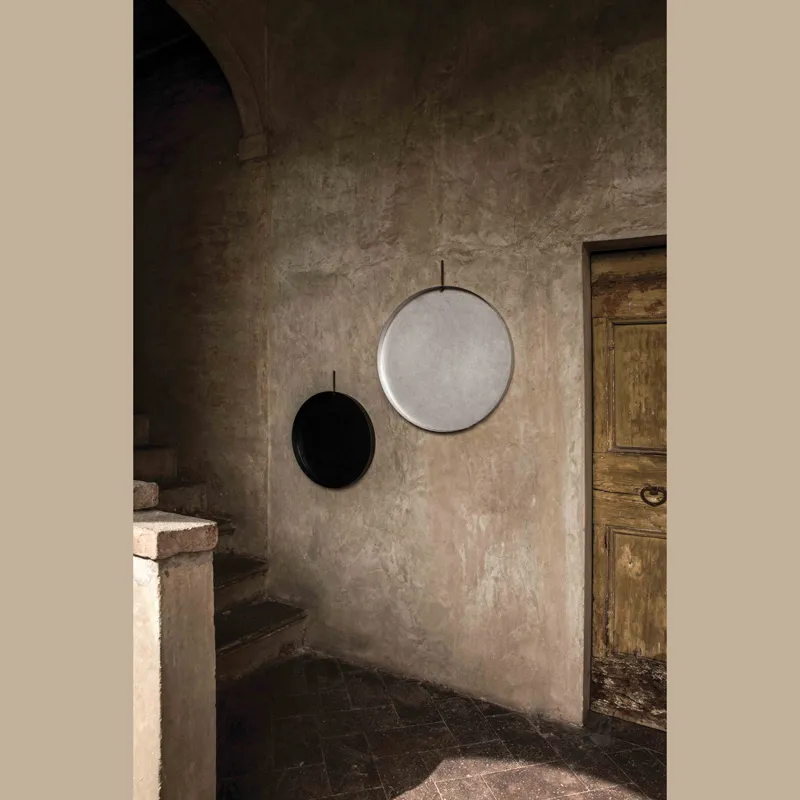Live Ly vassoio rotondo alluminio stone washed