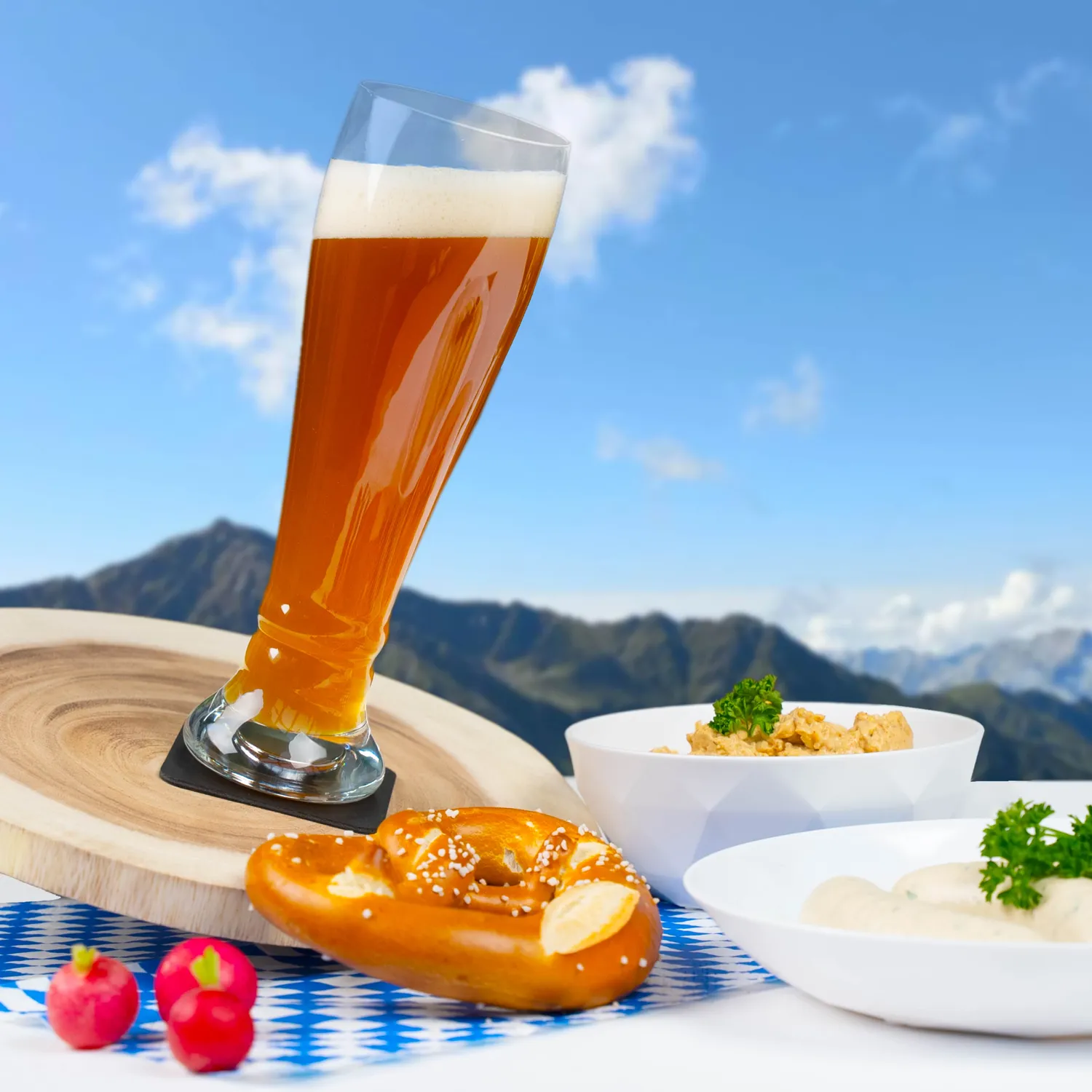 Silwy Bicchiere Magnetico da Birra Frumento in Tritan