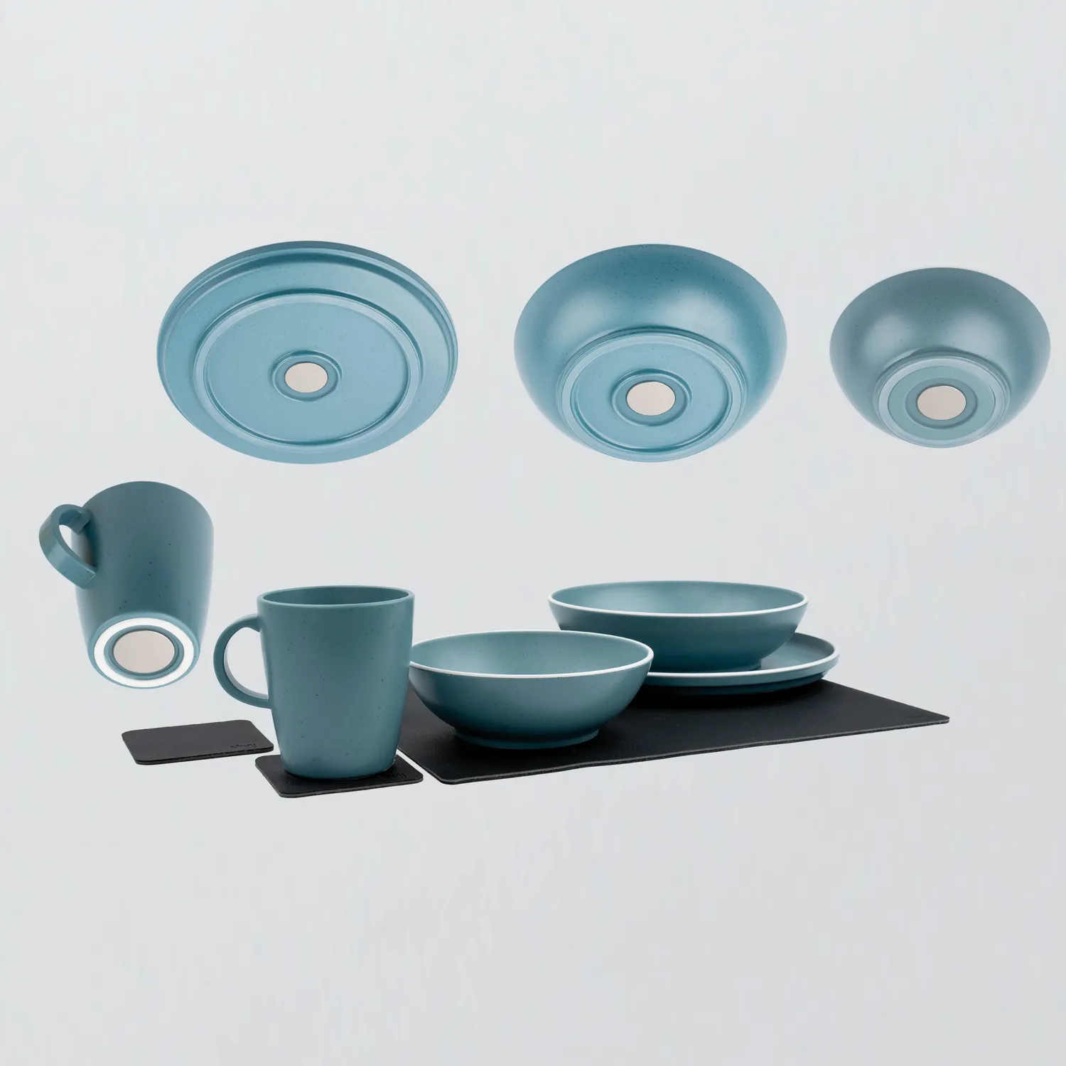 Silwy Dolomit Sky Pacchetto Famiglia Stoviglie Magnetiche 16pz