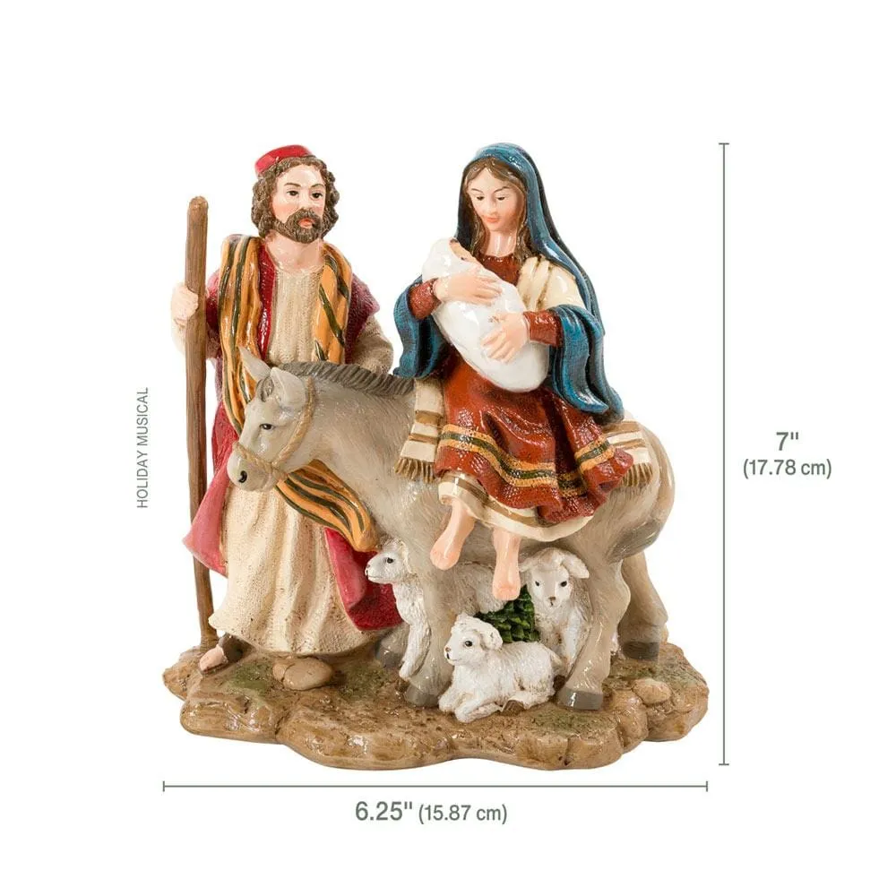 Fitz and Floyd The Journey Nativity presepe musicale 17 cm