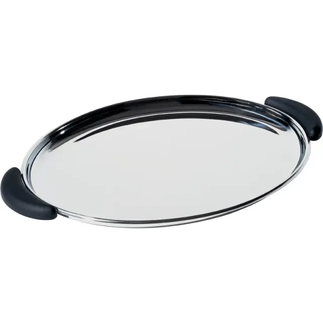 Alessi Bombé vassoio ovale acciaio inox