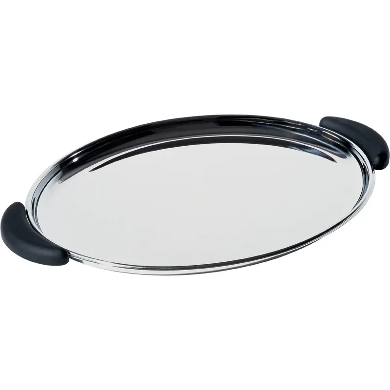 Alessi Bombé vassoio ovale acciaio inox