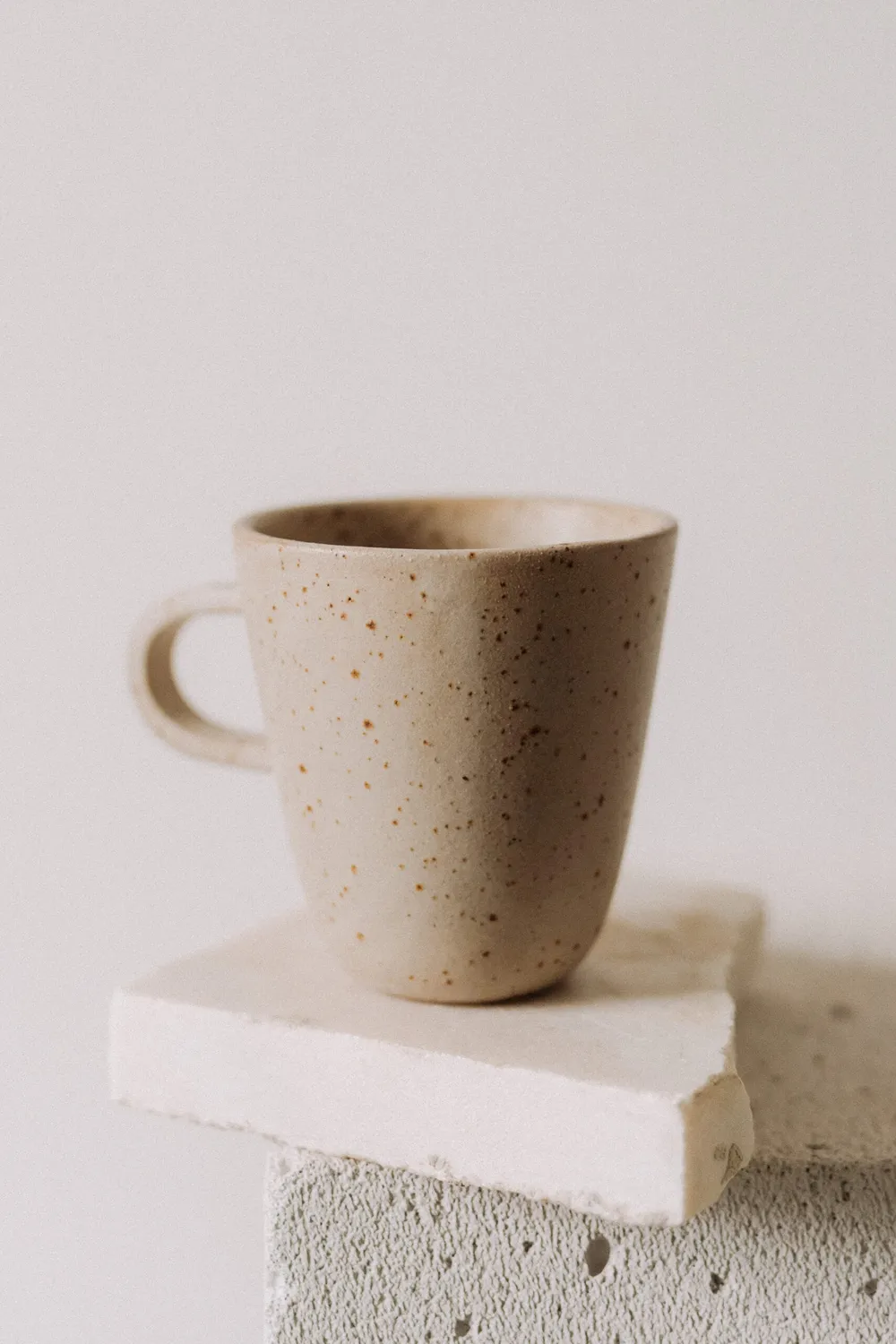 Poemi Earth tazza 380 ml in gres ceramico beige