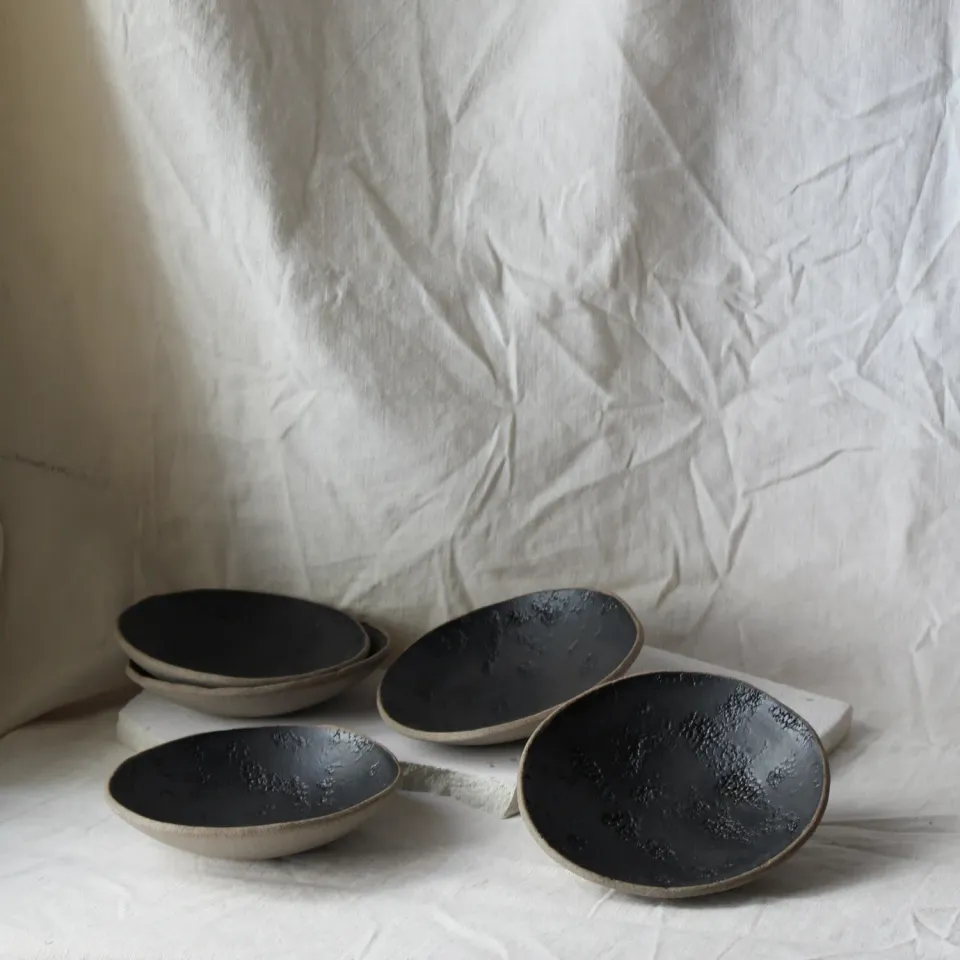 Studio Delta Pottery Pomice Bowl ciotola gres antracite