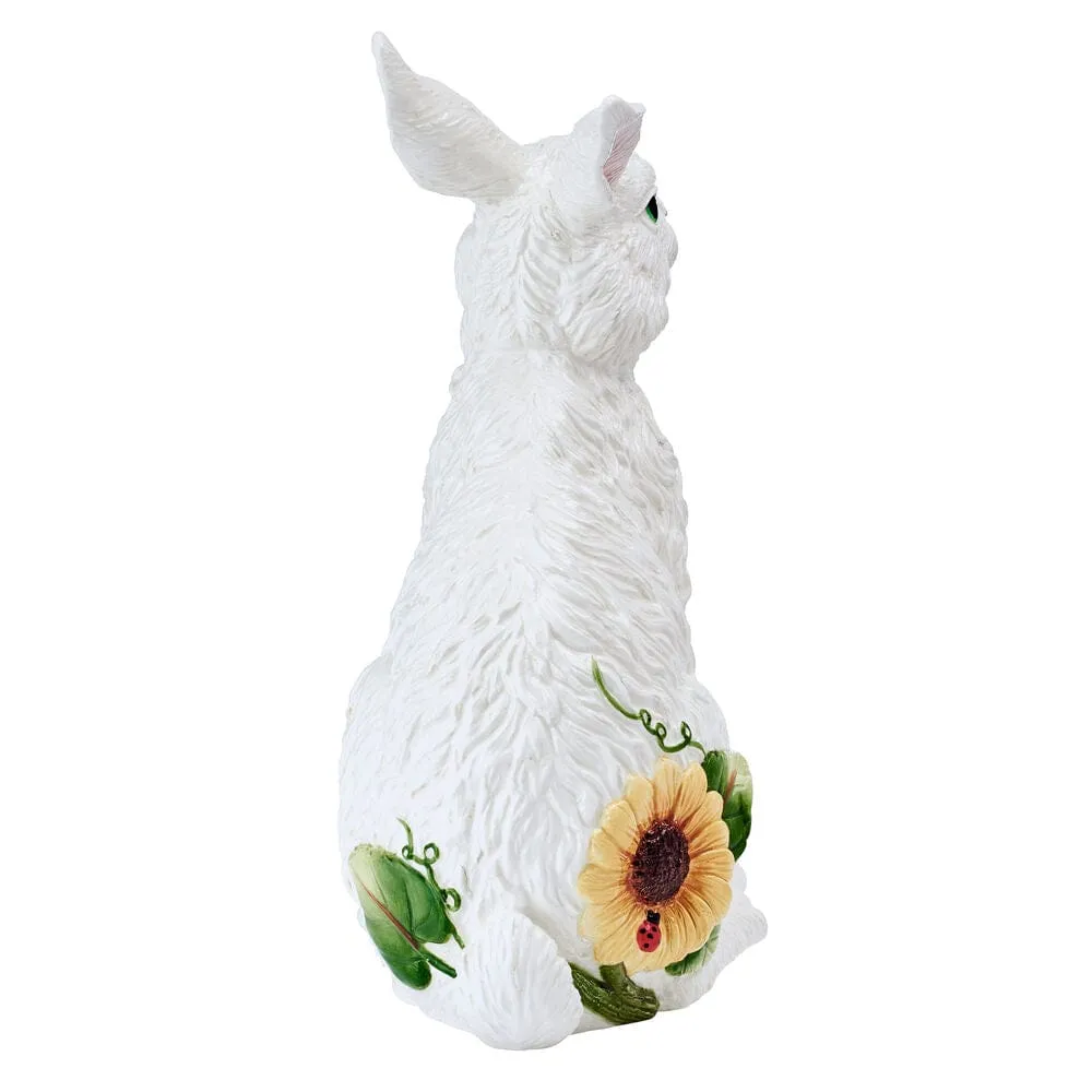 Fitz and Floyd Sunflower Sitting Rabbit statuetta coniglio 33 cm