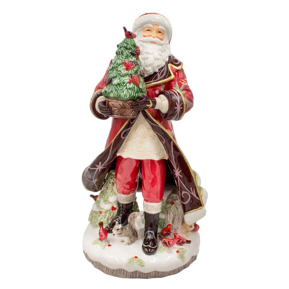 Fitz and Floyd Chalet statuina Babbo Natale 49,5 cm