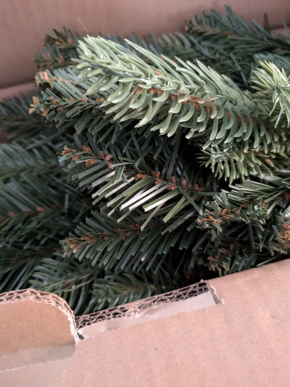 Pure Living albero di Natale artificiale 90 cm realistico legno