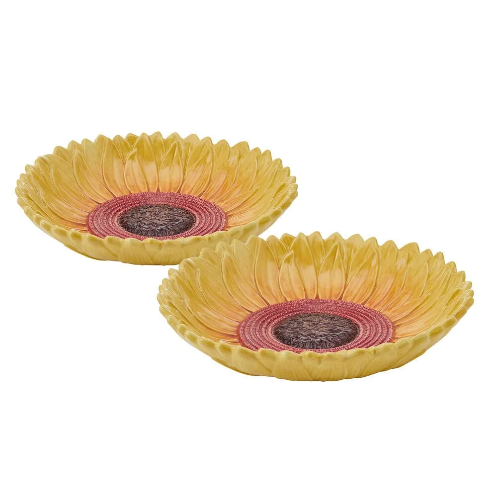 Fitz and Floyd Provence Sunflower ciotole pasta 2 pezzi girasole
