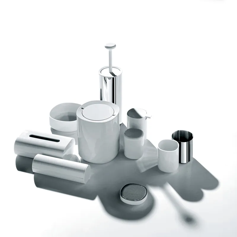Alessi Birillo dosatore sapone liquido bianco minimal