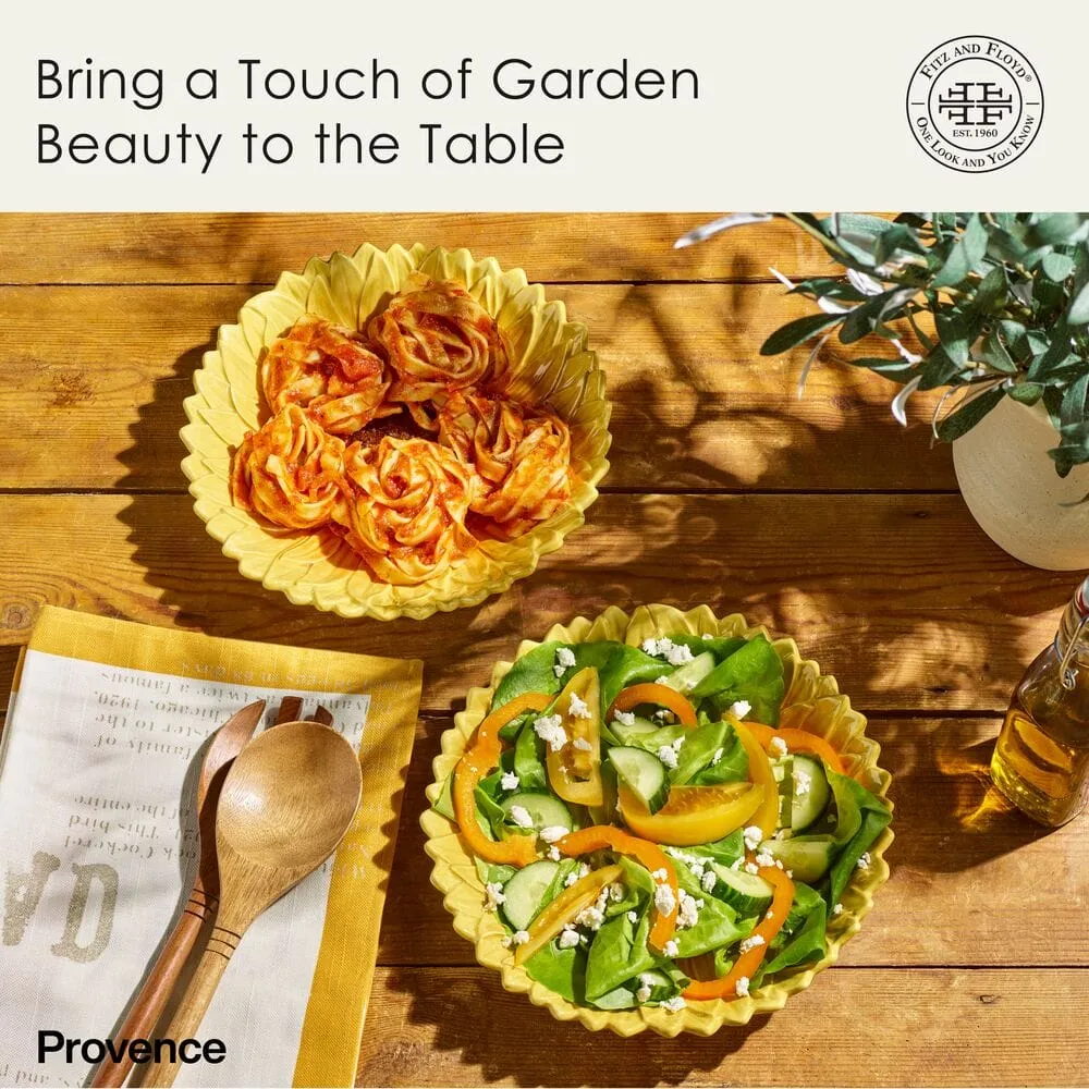 Fitz and Floyd Provence Sunflower ciotole pasta 2 pezzi girasole