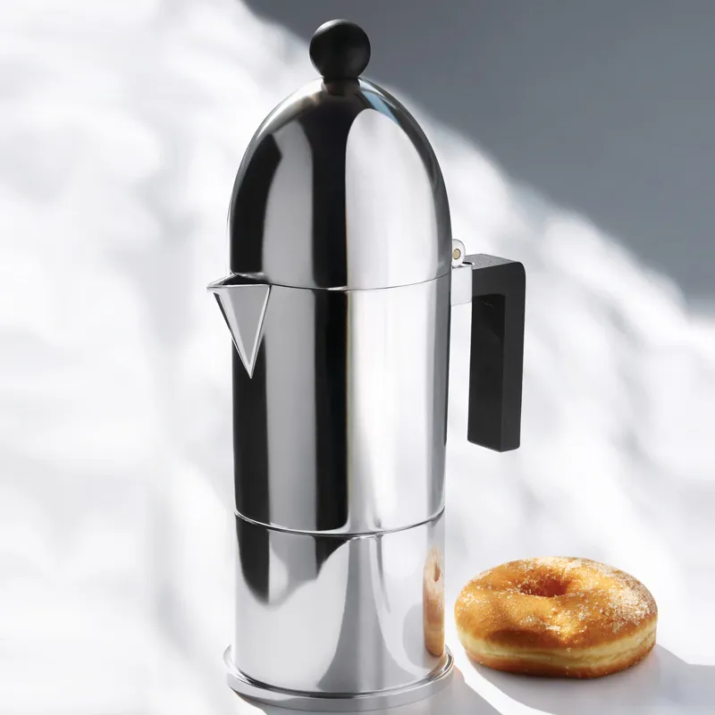 Alessi La Cupola caffettiera moka 6 tazze alluminio