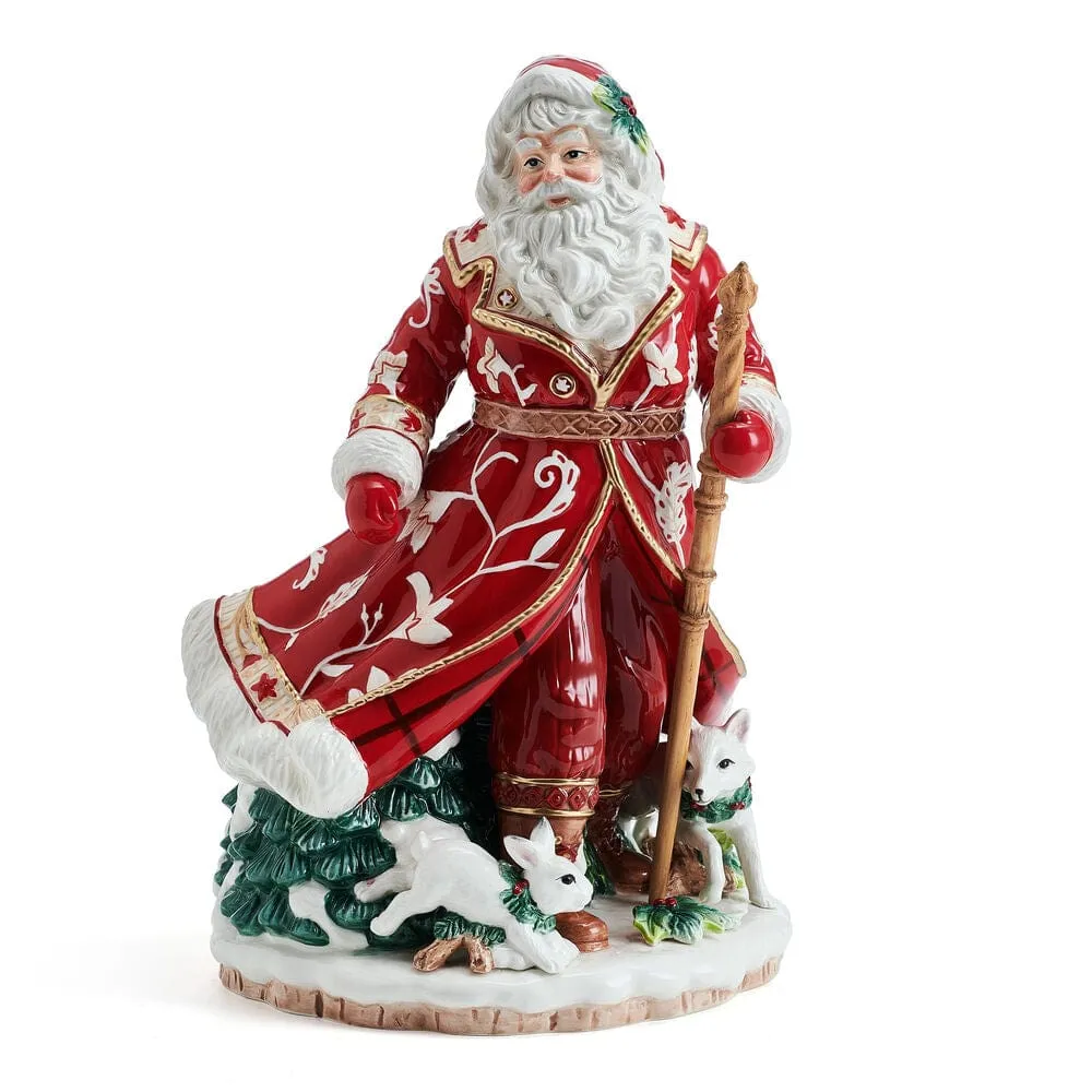 Fitz and Floyd Town Country Studio statuina Babbo Natale 32 cm