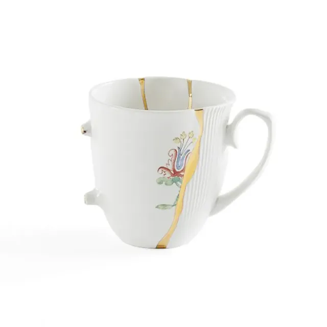 Seletti Kintsugi Mug 2 tazza porcellana oro