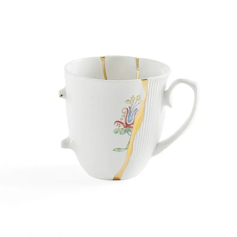 Seletti Kintsugi Mug 2 tazza porcellana oro