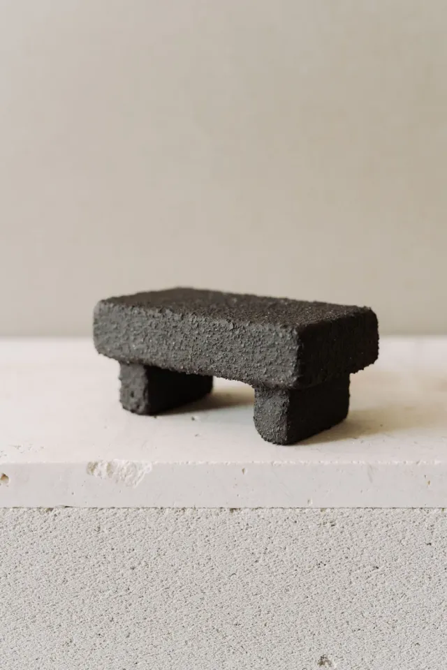 Poemi Origen panchina 11,5 cm in gres terrazzo