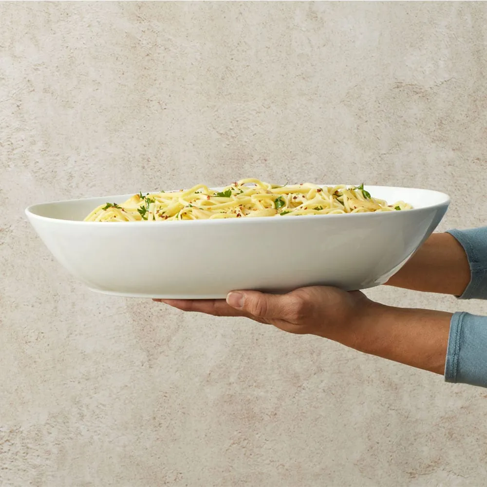 Fitz and Floyd Everyday White Serve Bowl ciotola ovale 36,2 cm