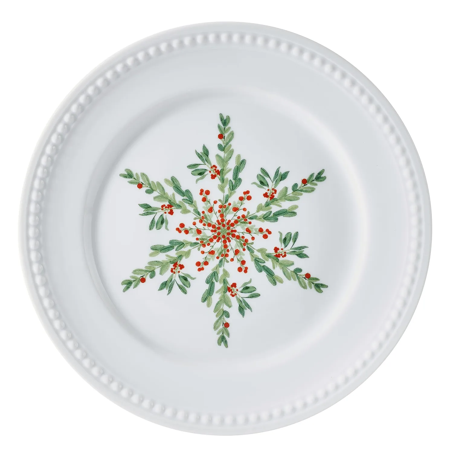 Fitz and Floyd Everyday White Evergreen piatti insalata 4 pezzi